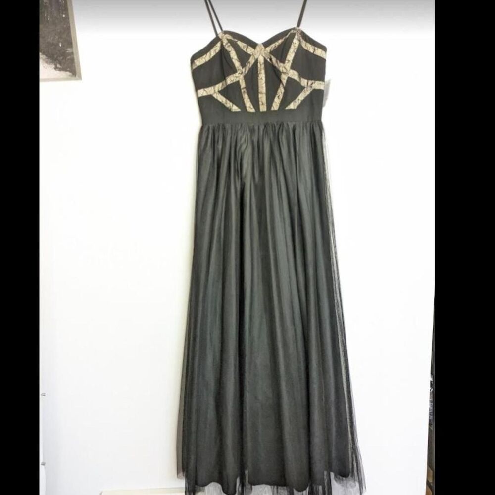 Black strapless prom dress - NWT - Size 6